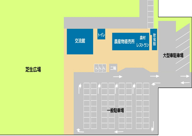 道の駅「湧水の郷しおや」全体図