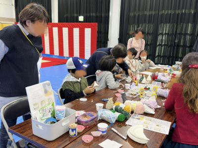 生涯学習フェスティバルでの体験コーナー